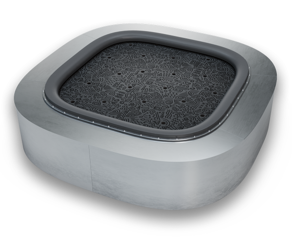 Встраиваемый батут (полотно из сплошной армированной морозостойкой резины) Ø 1000 мм