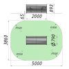 Фото Тоннель проходной на склон D=790 L=2000 AGEO-TNP.2000.790 | ANIMATO
